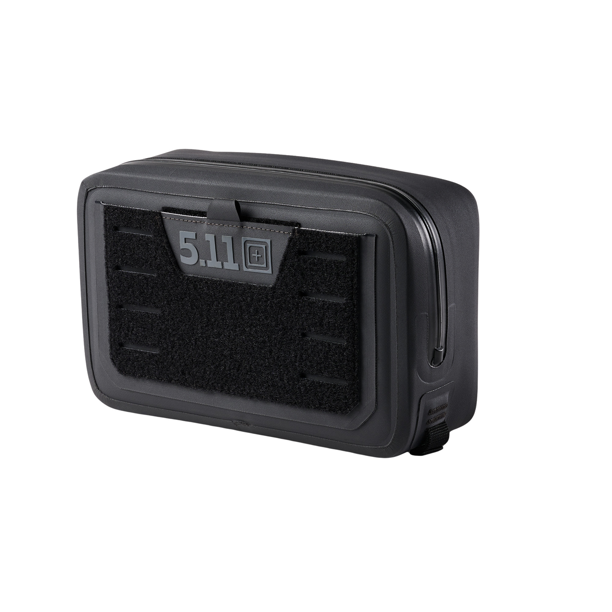 Pouch termica 5.11 ALLHAULA da 5 litri, nera, con pannello frontale in velcro e zip laterale, ideale per trasporto accessori su backpacco.it