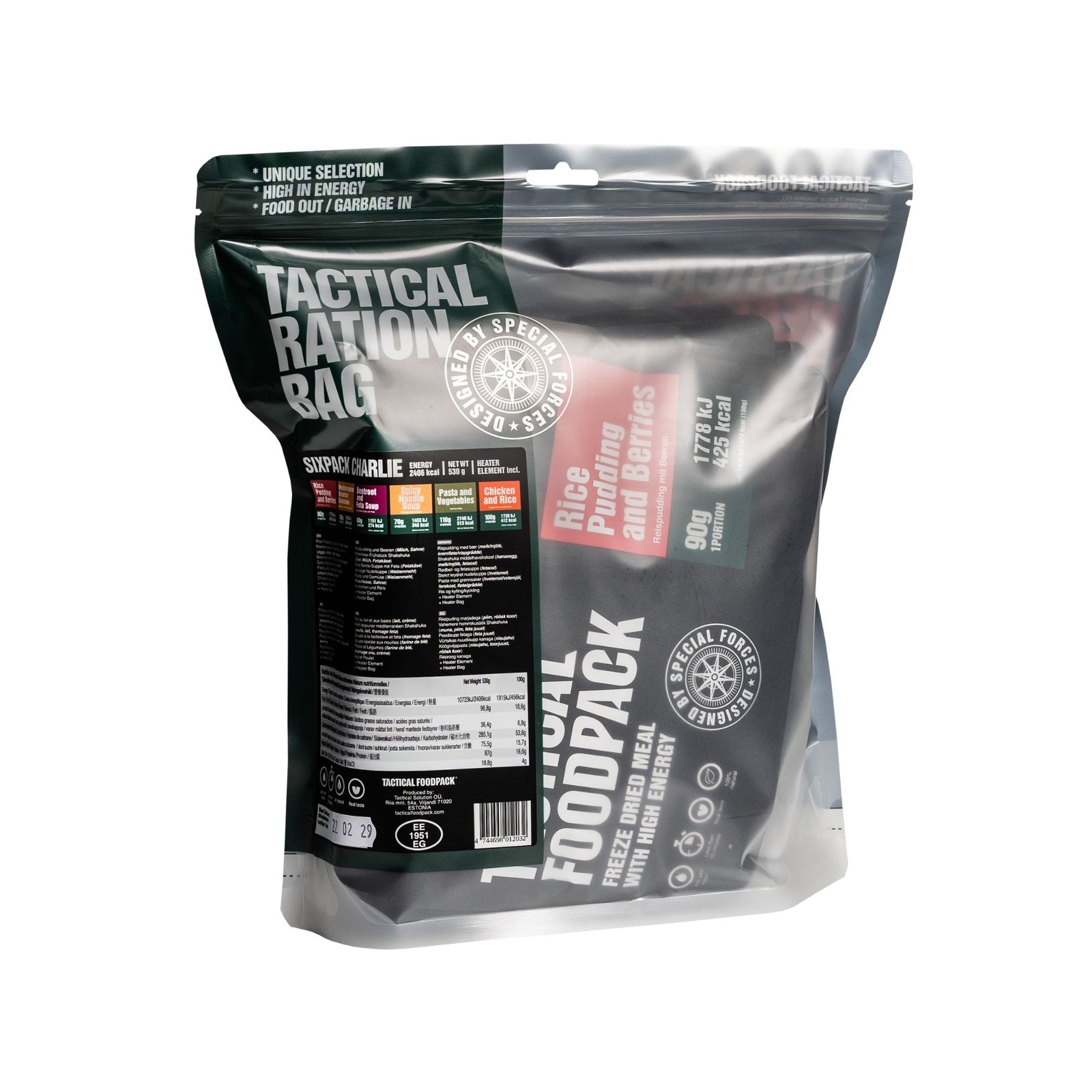 Tactical Foodpack | Tactical Sixpack Charlie 530g - Per escursioni di 2 giorni