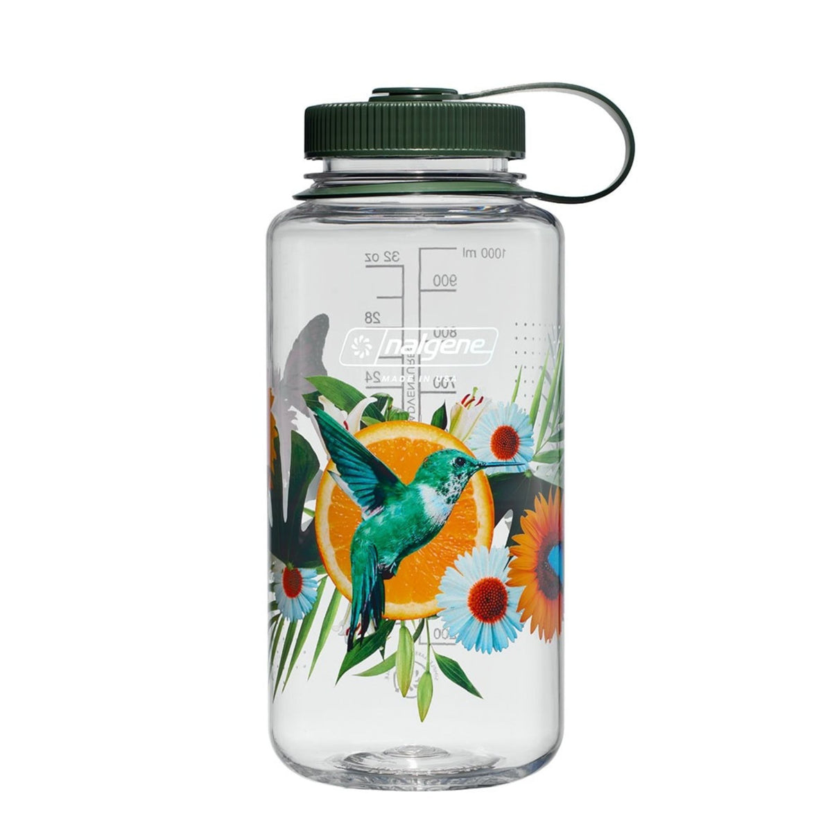 NALGENE | WIDE MOUTH SURREALIST BOTTLE Citrus Hummingbird - Borraccia a bocca larga 0.94 L in edizione limitata