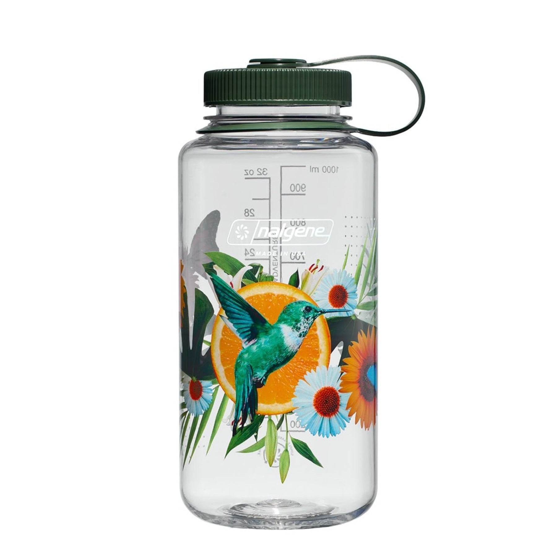 NALGENE | WIDE MOUTH SURREALIST BOTTLE Citrus Hummingbird - Borraccia a bocca larga 0.94 L in edizione limitata