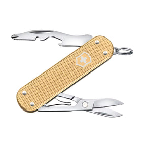Victorinox Companion S Alox coltello multiuso tascabile con guance in alluminio zigrinato, forbici di precisione e apripacchi con punta cacciavite. Design compatto ed elegante per l'uso quotidiano.