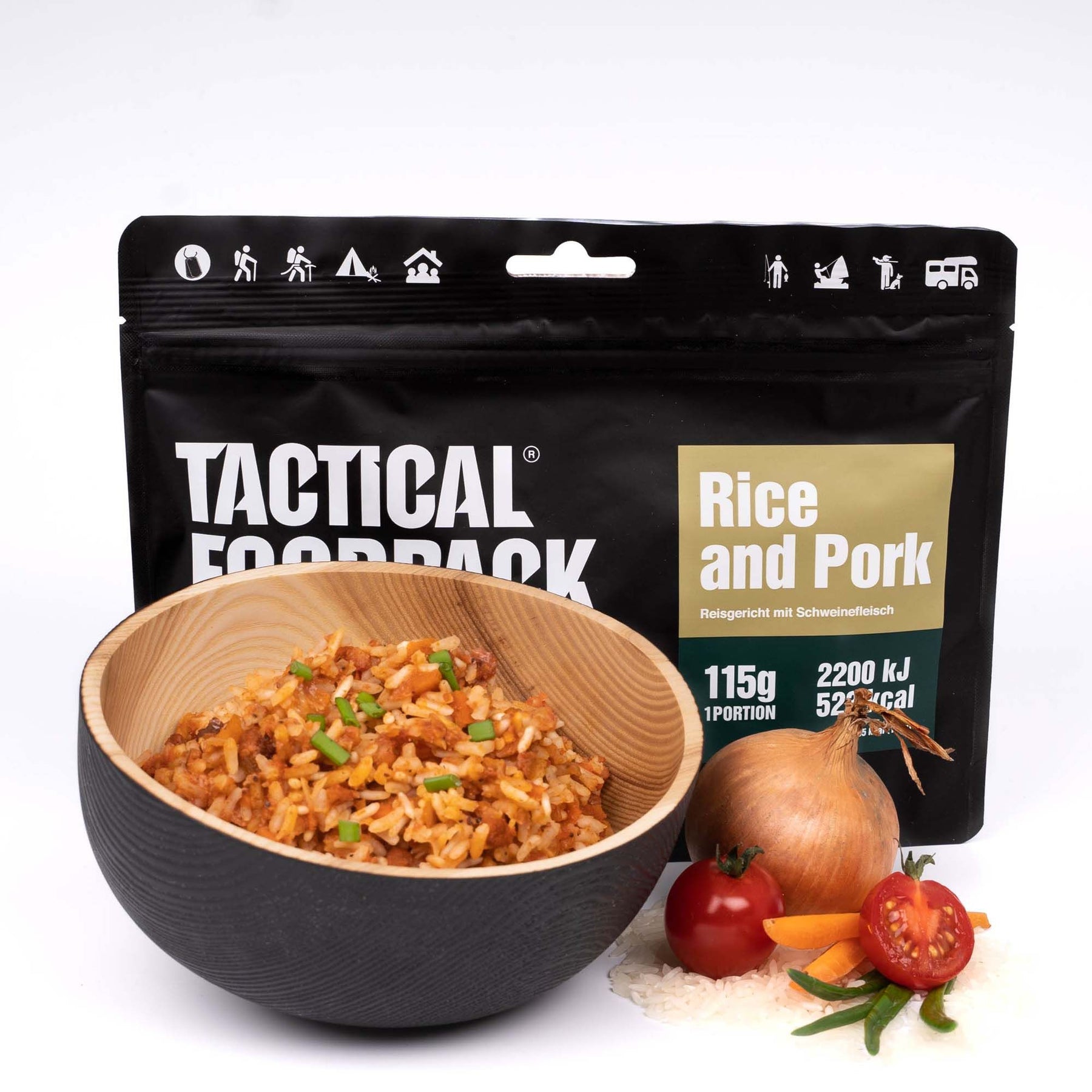Copia del Tactical Foodpack | Rice and Pork 115g - Riso e maiale