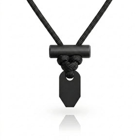 WAZOO | FIRECRAFT NECKLACE - Collana con acciarino - BackPacco - BP-WAZOO-NKL-FC-BK-BK