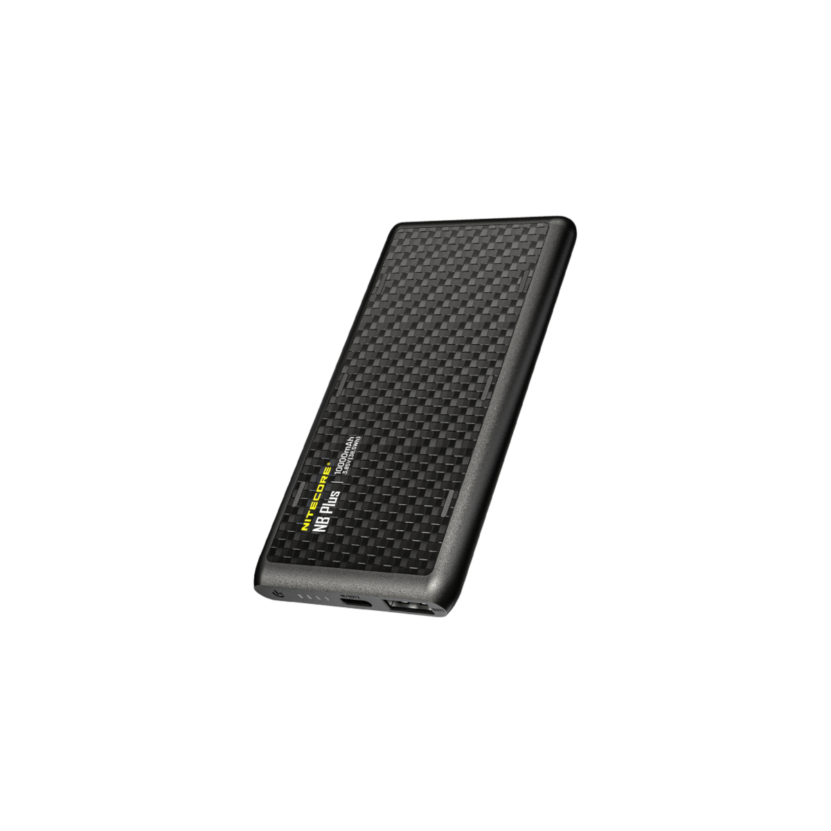 Power bank ultraleggero NITECORE NB PLUS da 10000mAh in fibra di carbonio, sottile e portatile