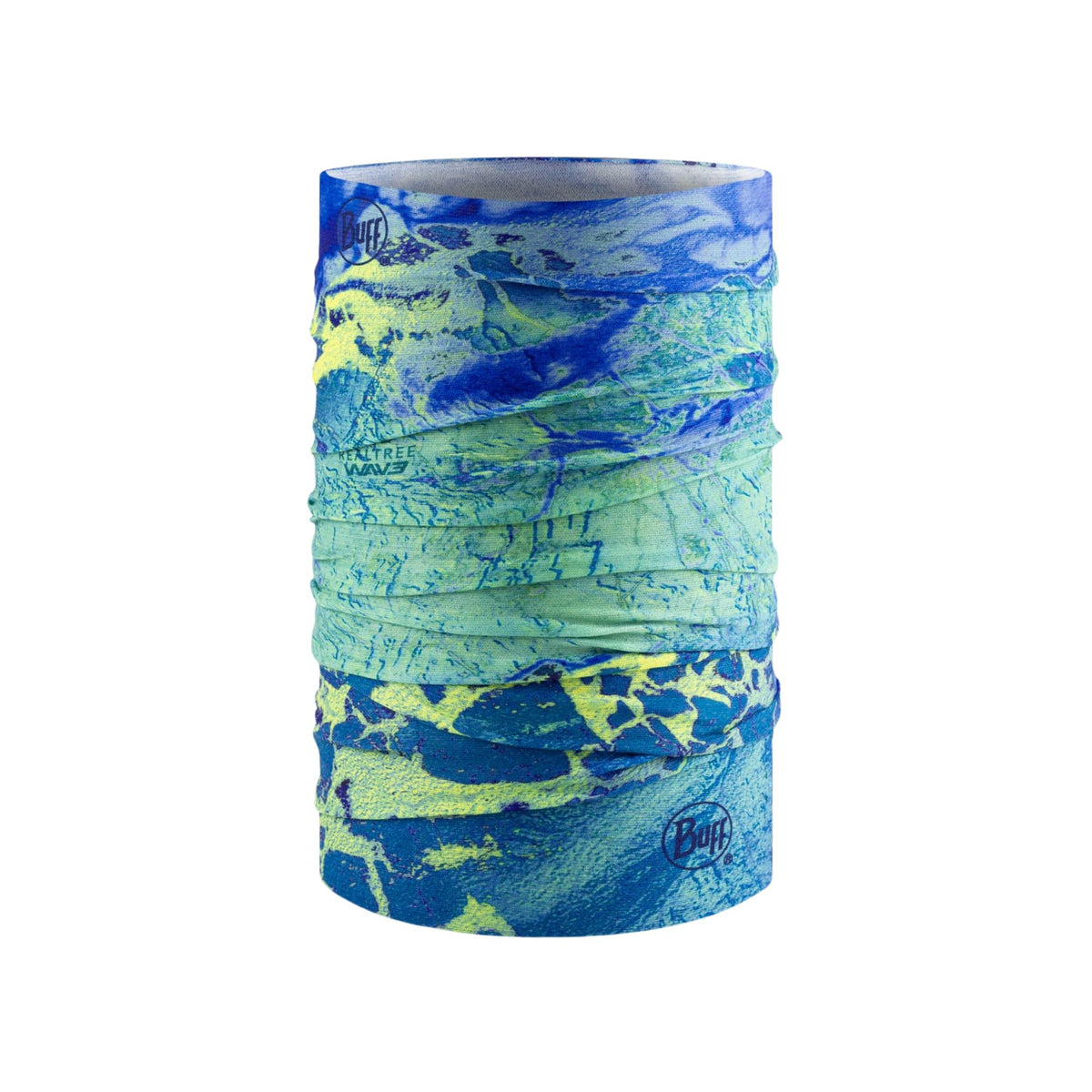 BUFF | COOLNET UV NECKWEAR - REALTREE WAV3 BLUE YELLOW - Scaldacollo con protezione solare