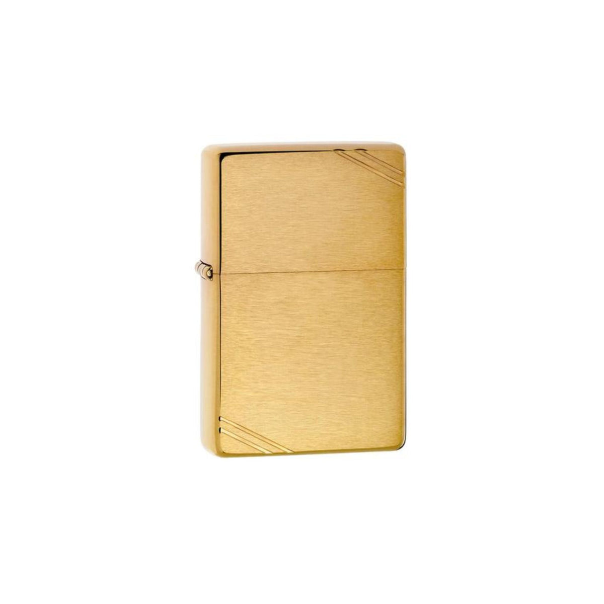 ZIPPO | BRUSHED BRASS VINTAGE WITH SLASHES - Accendino