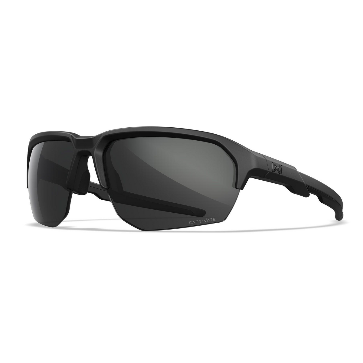 Occhiali da sole balistici Wiley X WX JAKL CHJKL02 con lenti CAPTIVATE Grey non polarizzate, montatura Nero Opaco in nylon Triloid™, protezione UV 100%, certificazione ANSI Z87.1 per impatti ad alta velocità, design avvolgente per uso tattico e outdoor, SU BACKPACCO.IT