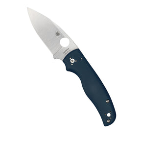 Spyderco Shaman G-10 coltello chiudibile EDC  con foro Round Hole impugnatura ergonomica sagomata con guancette in G-10 e blocco Compression Lock per outdoor e lavoro quotidiano su sfondo bianco