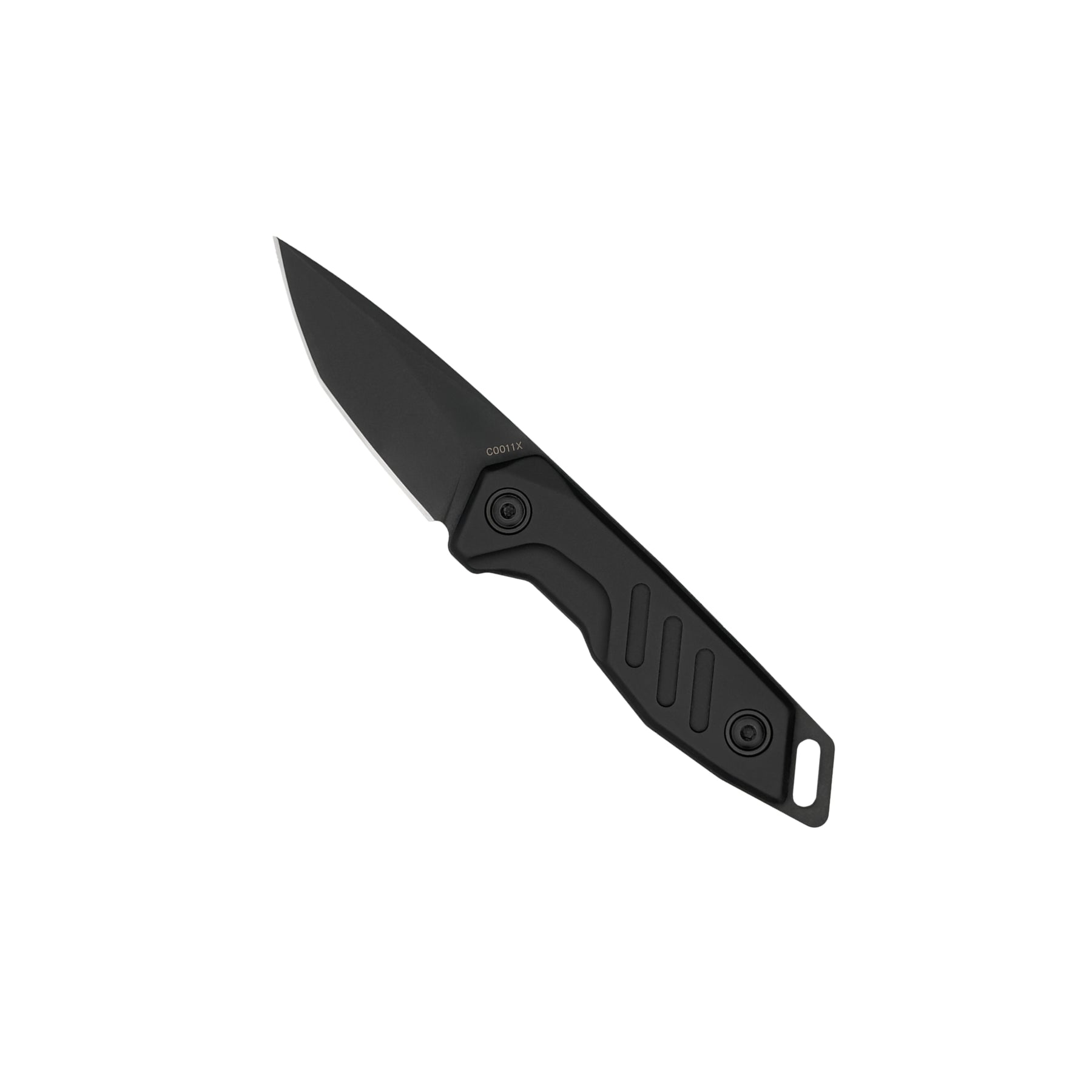 Extrema Ratio BFK NANO coltello a lama fissa neck knife compatto con lama drop point in acciaio, guancette ergonomiche sagomate e foro passante per cordino da porto al collo o EDC tattico