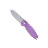 CRKT Squid XM Button Lock coltello chiudibile con lama drop point, meccanismo di blocco a pulsante, perno di apertura ambidestro e impugnatura ergonomica con foro per cordino, ideale per porto quotidiano EDC.