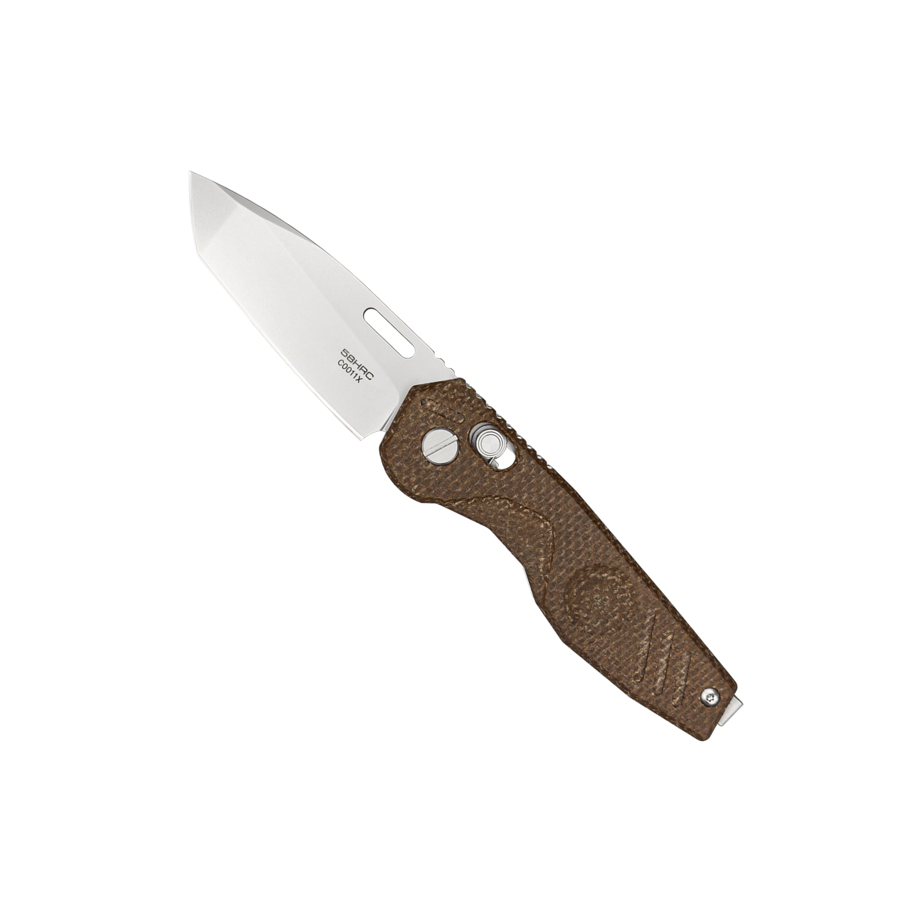Extrema Ratio BFK ZERO coltello chiudibile tattico ed EDC con lama tanto, foro per apertura rapida, blocco di sicurezza e impugnatura ergonomica