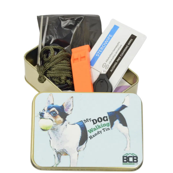 BCB | MY DOG WALKING HANDY TIN -  Kit d'emergenza per passeggiate con il cane