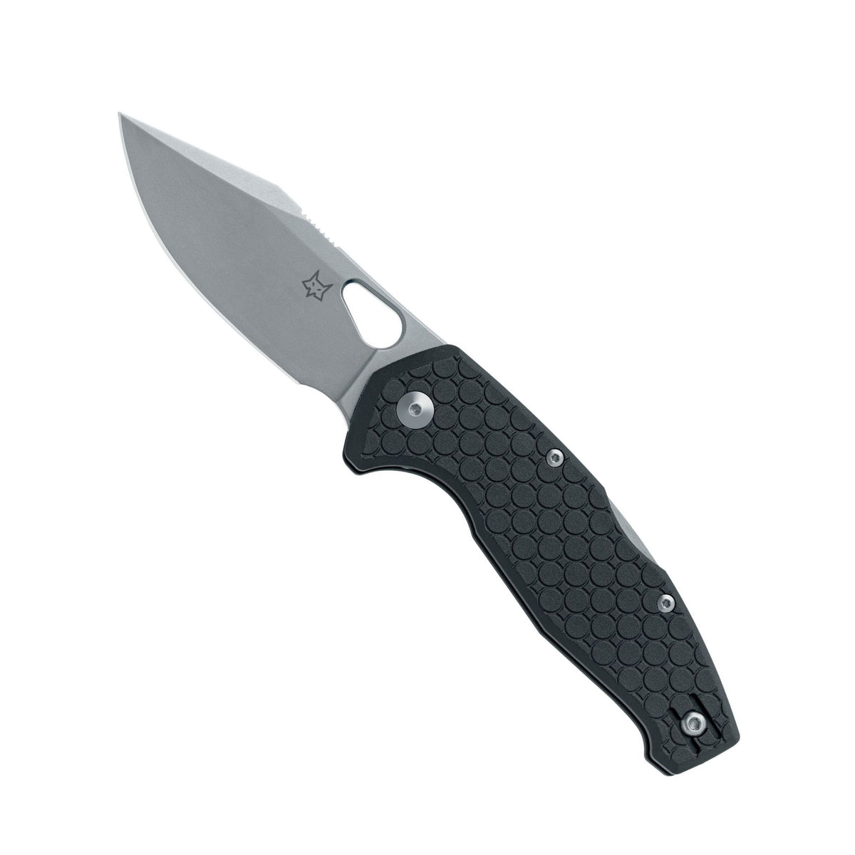 FOX KITA coltello chiudibile con lama liscia asola per apertura rapida a una mano e impugnatura con texture esagonale antiscivolo ideale per uso quotidiano EDC e attività outdoor