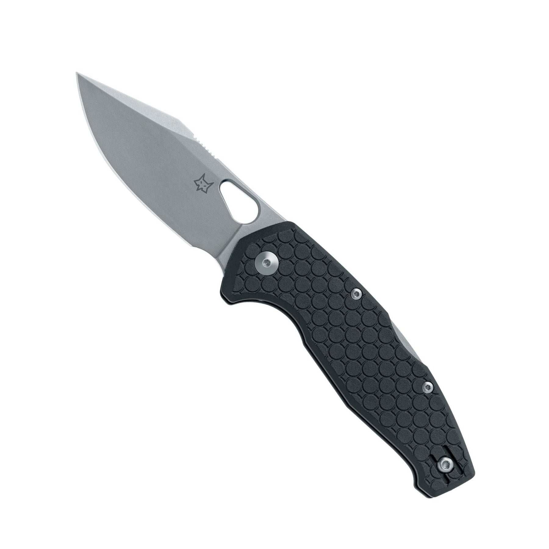 FOX KITA coltello chiudibile con lama liscia asola per apertura rapida a una mano e impugnatura con texture esagonale antiscivolo ideale per uso quotidiano EDC e attività outdoor