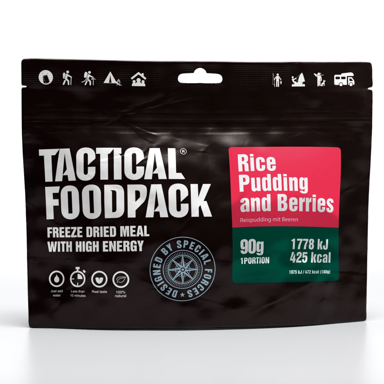 Tactical Foodpack | Rice Pudding and Berries 90g - Porridge riso e frutti di bosco