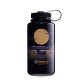 NALGENE | WIDE MOUTH NEGATIVE LANDSCAPE PRINT BOTTLE Odyssey Grey with Moonset - Borraccia a bocca larga 1 L in edizione limitata