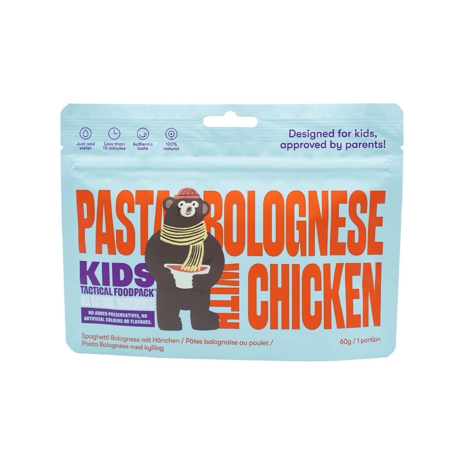 Tactical Foodpack | KIDS Pasta Bolognese with Chicken - Pasta alla bolognese con pollo