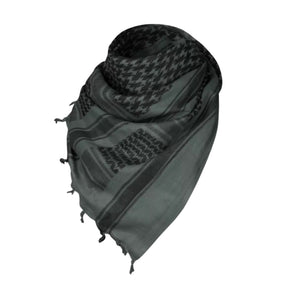 Helikon-Tex Shemagh Scarf - Sciarpa tattica traspirante con motivo tradizionale e nappe, ideale per protezione da vento, sole e polvere in attività outdoor, survival e tattiche. Scopri l'attrezzatura su Backpacco.