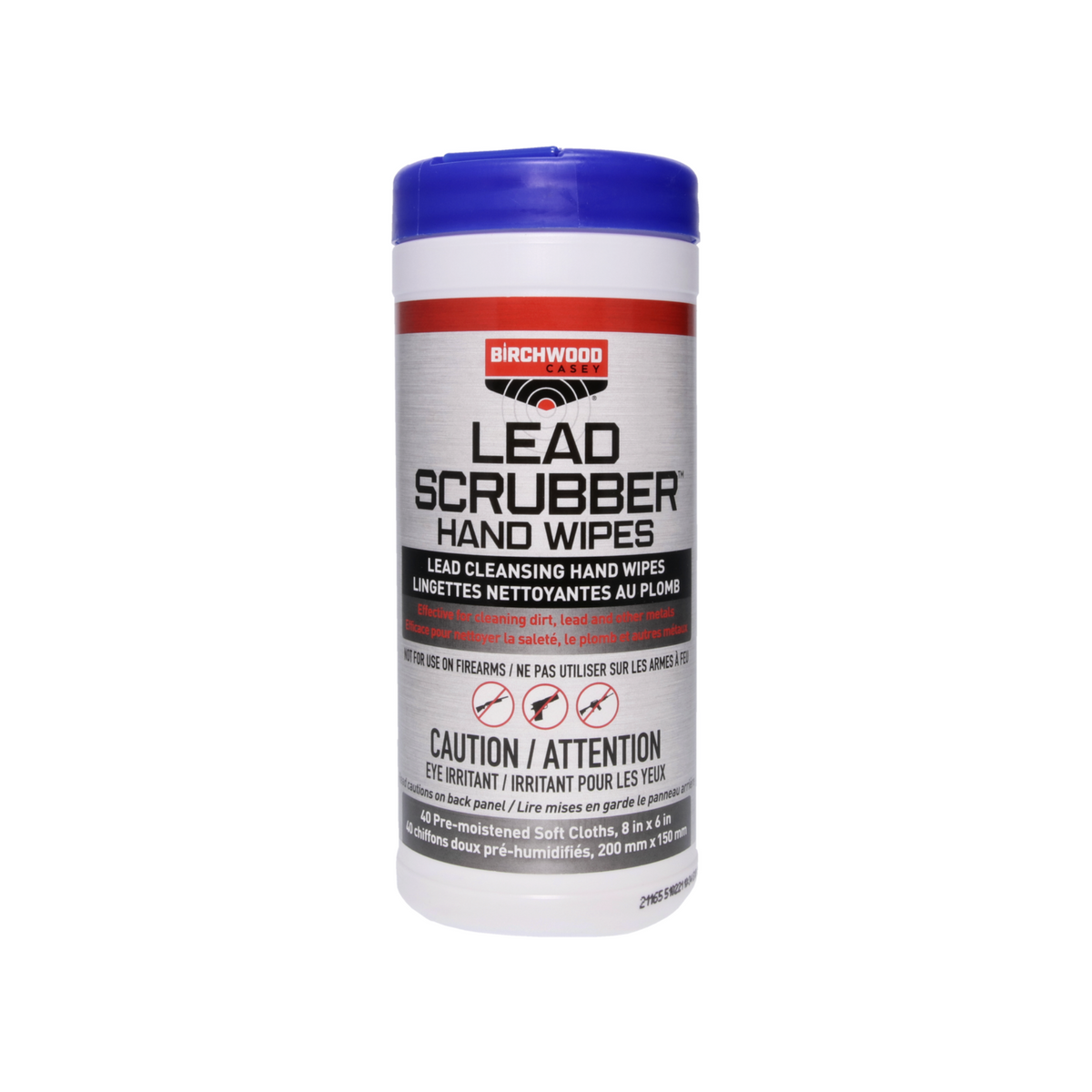 Birchwood Casey Lead Scrubber Hand Wipes - Salviette detergenti per le mani contro residui di piombo, confezione da 40 pezzi, su backpacco.it