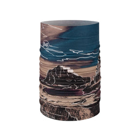 Buff Coolnet UV Neckwear Insect Shield TEROY MULTI scaldacollo multifunzionale repellente per insetti con protezione solare UPF 50+. Fascia elastica traspirante senza cuciture con logo visibile, ideale per trekking e attività all'aperto.