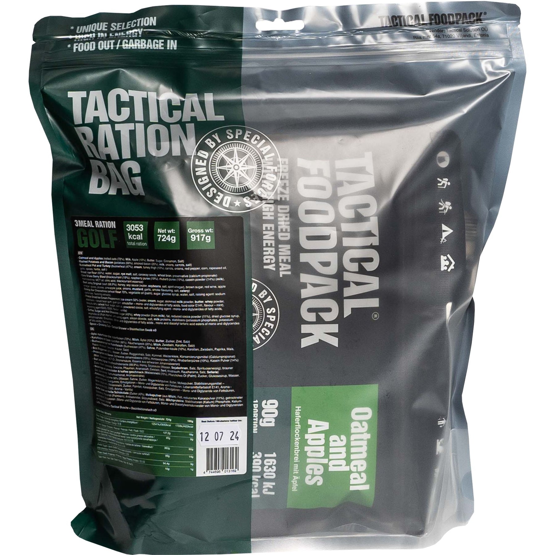 Tactical Foodpack | 3 Meal Ration GOLF 740g