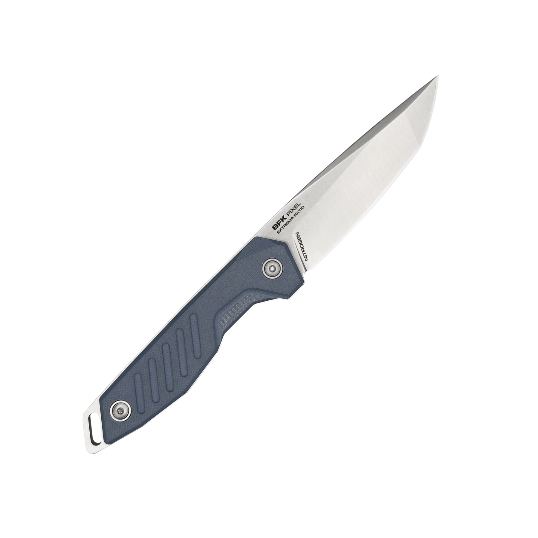Extrema Ratio BFK Pixel coltello a lama fissa compatto con profilo tanto modificato,  impugnatura ergonomica scanalata e passante per cordino ideale per everyday carry tattico