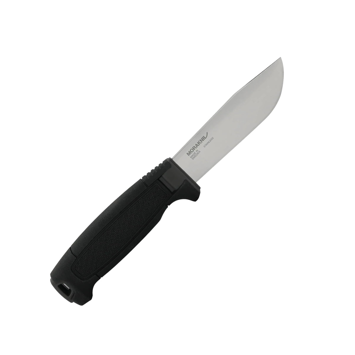 Morakniv Amberg Full Flat coltello a lama fissa con affilatura piana a tutta altezza, impugnatura ergonomica testurizzata ad alto grip con guardia salvadita e foro per cordino, ideale per outdoor, bushcraft ed escursionismo.
