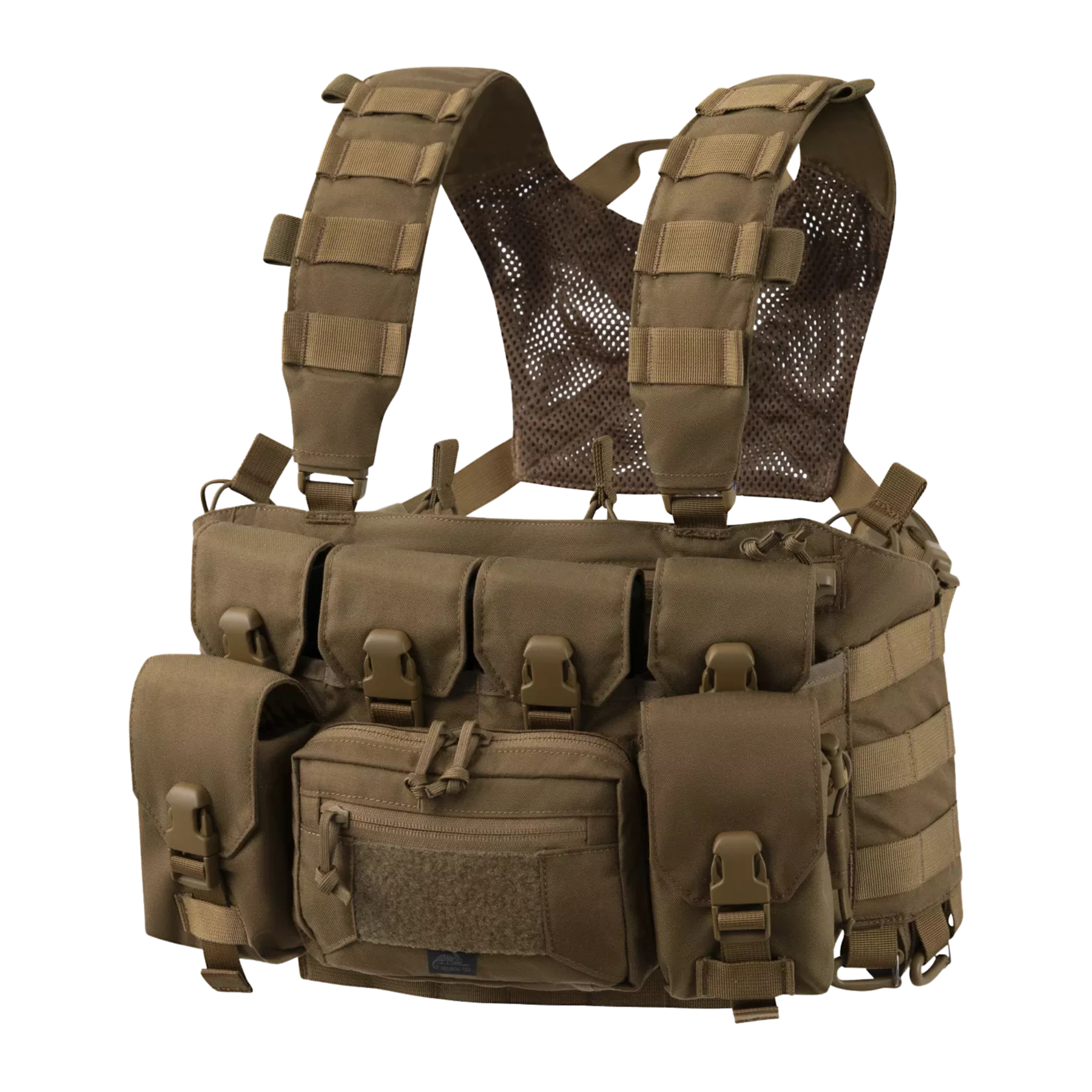 Chest rig tattico Helikon-Tex Guardian Recce, leggero e modulare con configurazione per ricognizione, dotato di tasche integrate e compatibilità con sistema MOLLE/PALS
