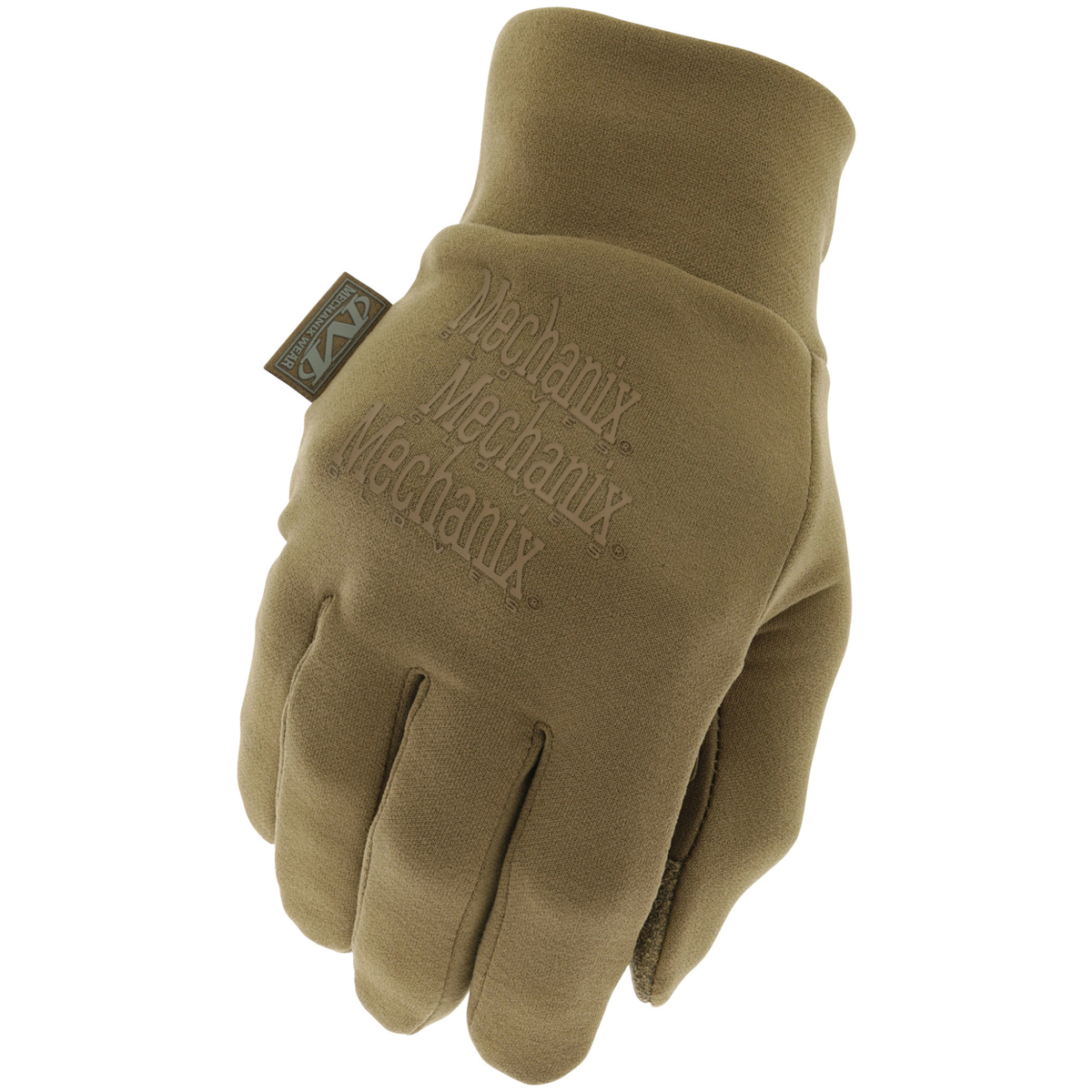 Guanti Mechanix ColdWork Base Layer Coyote, guanti sottili e termici invernali colore marrone coyote, ideali come sottoguanto o per lavori di precisione in climi freddi, SU BACKPACCO.IT