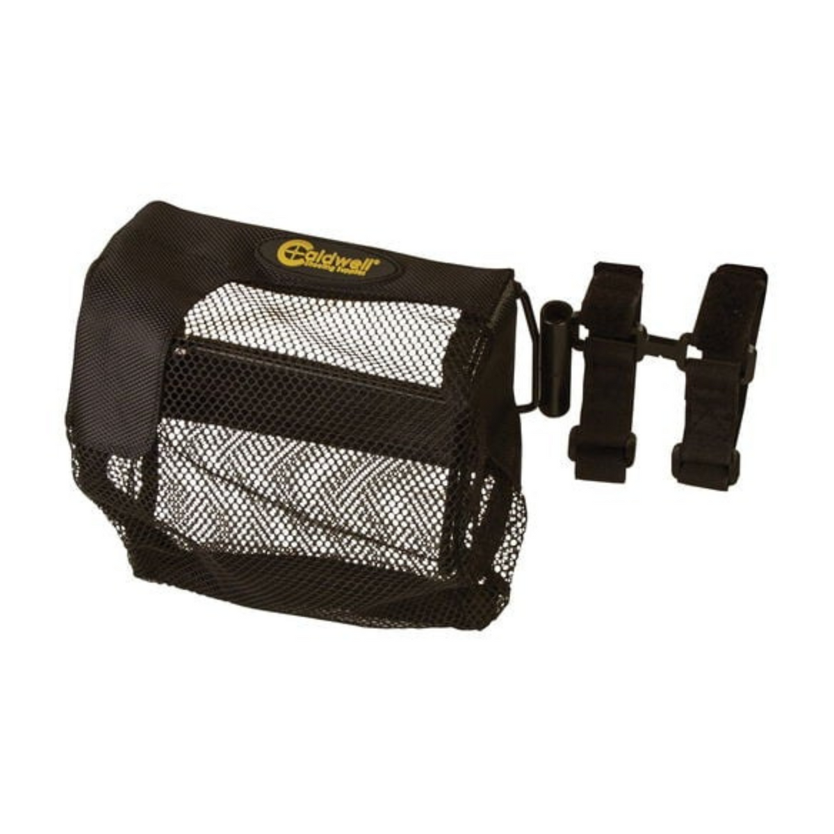 Caldwell Universal Brass Catcher - Rete cattura bossoli in maglia nera con supporto rigido e zip inferiore, accessorio per fucili per raccogliere bossoli spenti, disponibile su backpacco.it