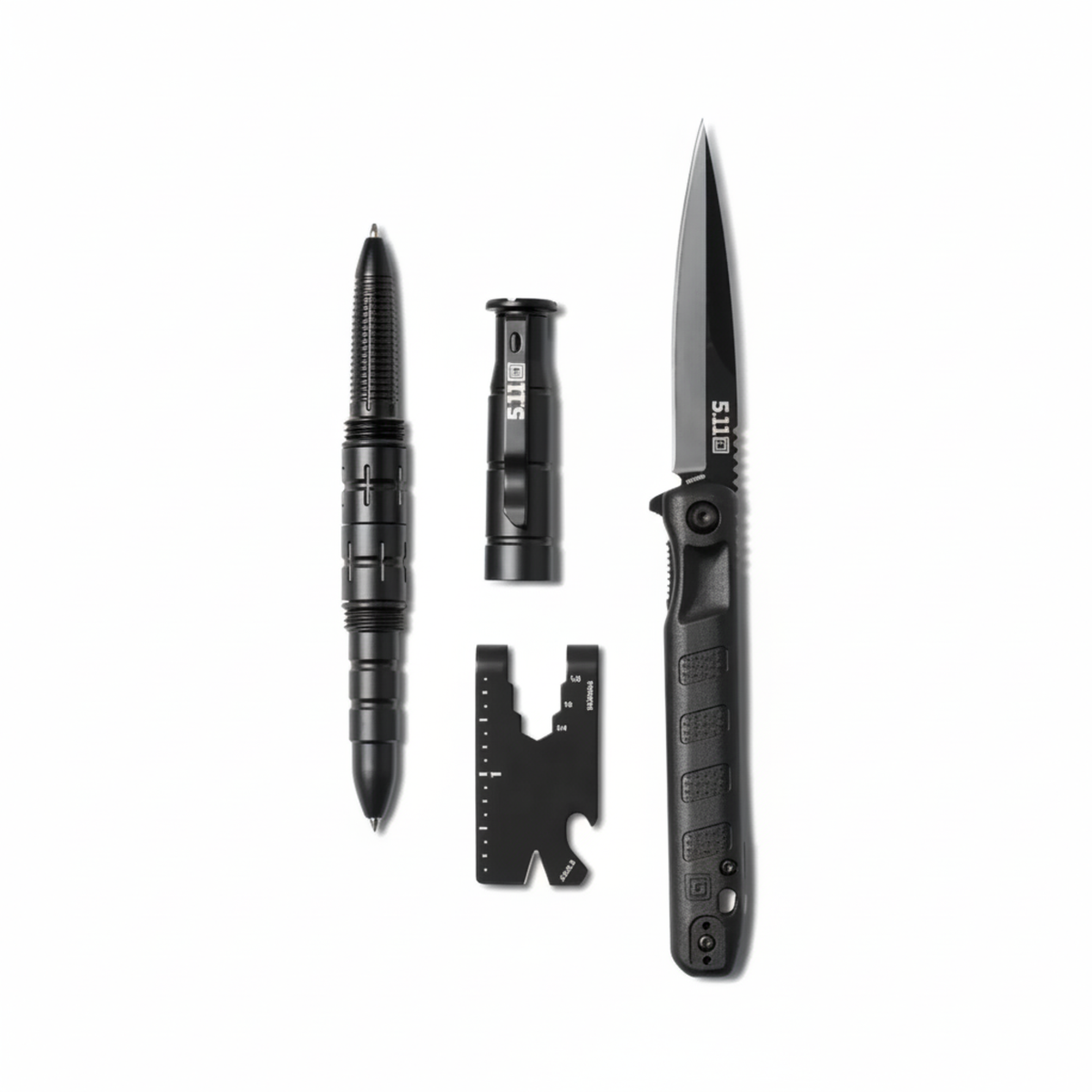 5.11 ABR Gift Set nero, set regalo tattico Everyday Carry (EDC) con penna tattica, coltello pieghevole e multi-tool card, kit di accessori da sopravvivenza, SU BACKPACCO.IT