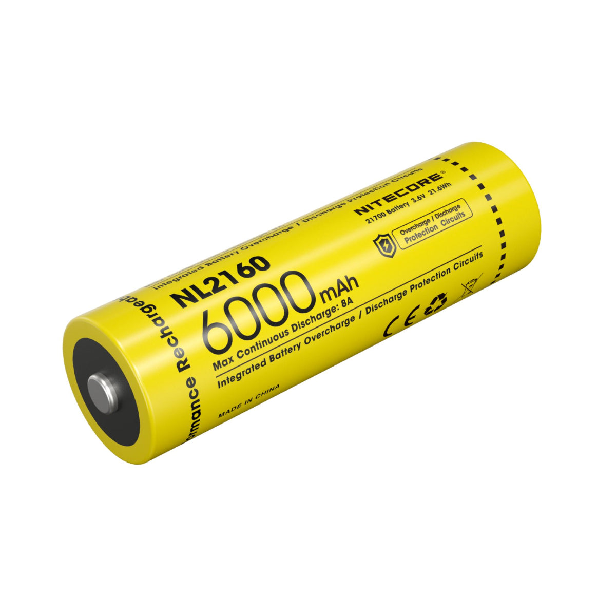 NITECORE | NL2160 - Batteria Li-ion 21700 da 6000 mAh