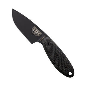 ESEE SENCILLO coltello a lama fissa full tang con guancette testurizzate e foro per cordino per attività outdoor e sopravvivenza