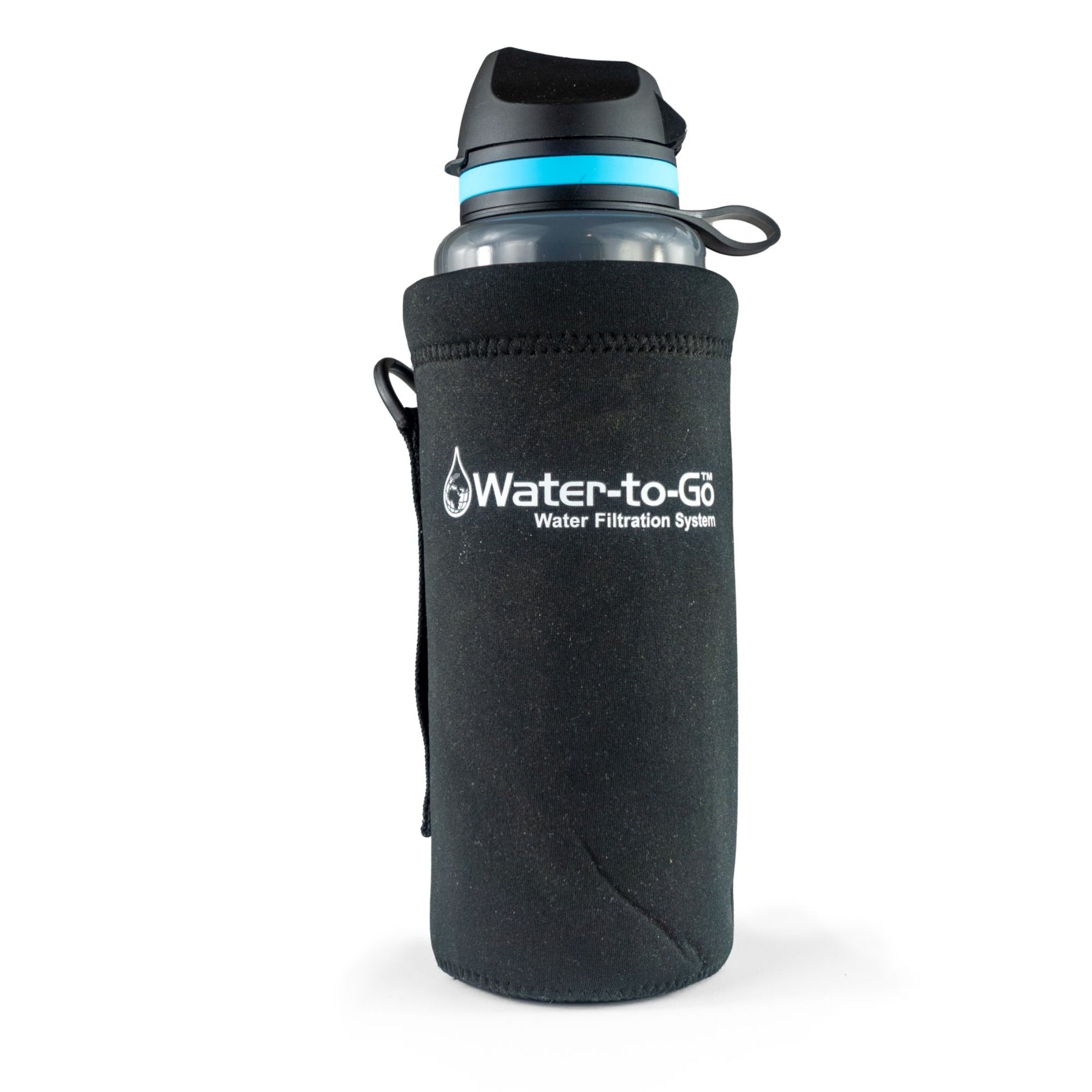 Water-to-Go Insulating Bottle Carrier Pouch termica protettiva con logo Water-to-Go Water Filtration System