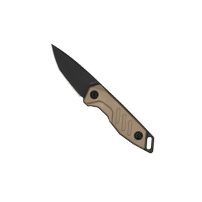 Extrema Ratio BFK NANO coltello a lama fissa neck knife compatto con lama drop point in acciaio, guancette ergonomiche sagomate e foro passante per cordino da porto al collo o EDC tattico