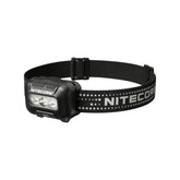 Nitecore HA13 torcia frontale compatta con triplo LED e fascia elastica regolabile con dettagli riflettenti, alimentazione IBRIDA. Collezione 2026.