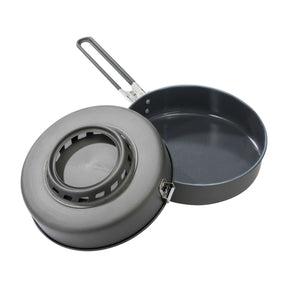MSR WindBurner Ceramic Skillet padella da campeggio con rivestimento in ceramica antiaderente, anello cattura calore e manico pieghevole per sistemi di cottura outdoor