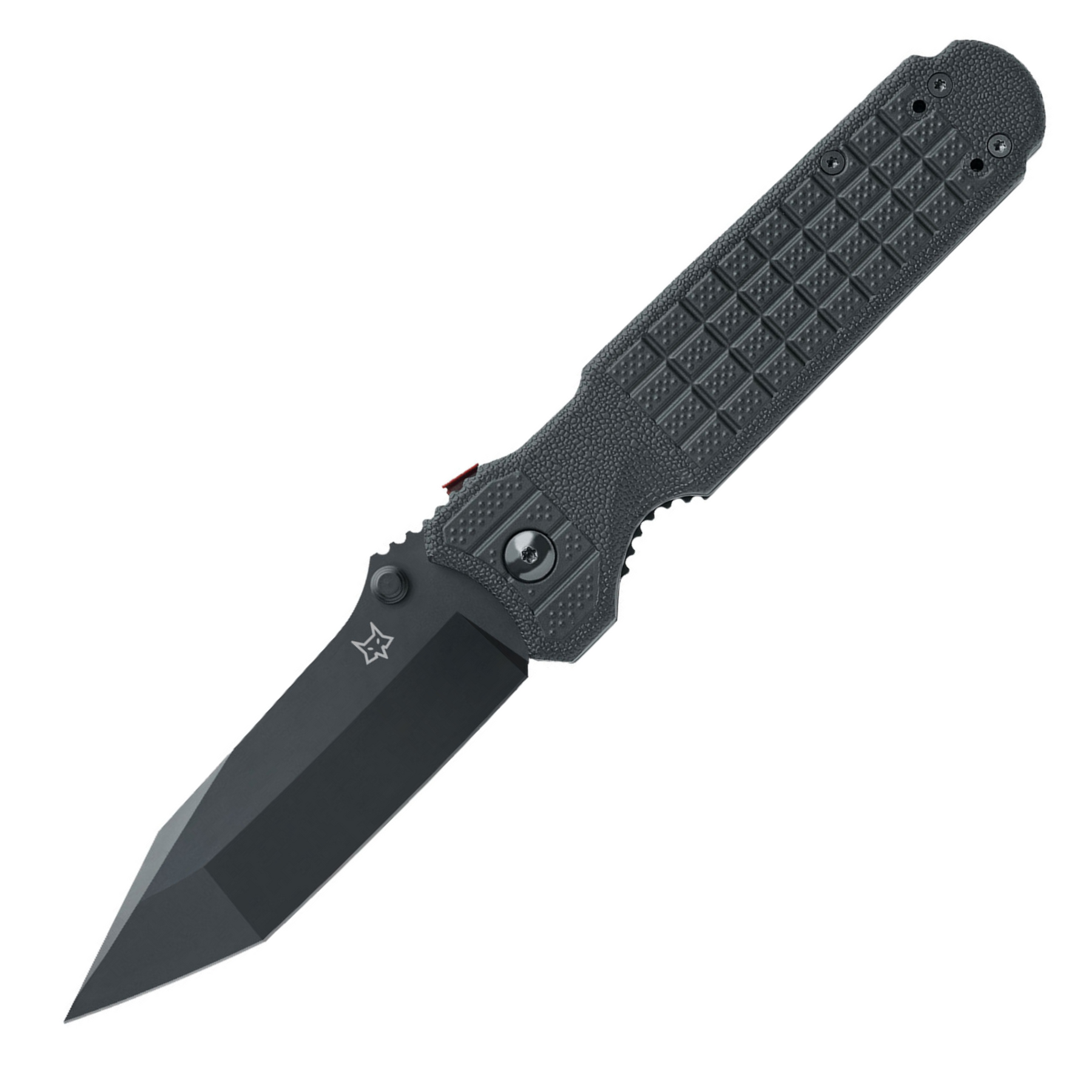 FOX Predator Evolution coltello chiudibile tattico con lama spear nera, apertura one-hand e impugnatura antiscivolo. Design robusto per survival, outdoor e uso professionale, su backpacco.it