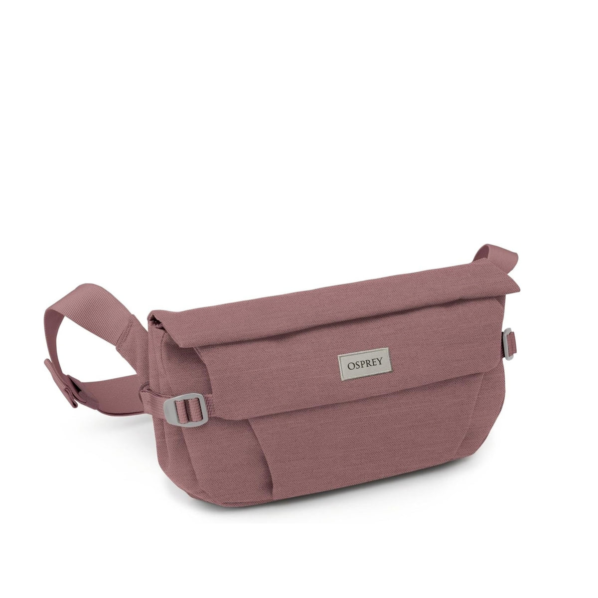 Osprey Arcane Hip Bag marsupio compatto da 2 L con patta protettiva, scomparto principale con cerniera interna e cintura regolabile per trasporto in vita o a tracolla, ideale per outdoor urbano ed EDC.