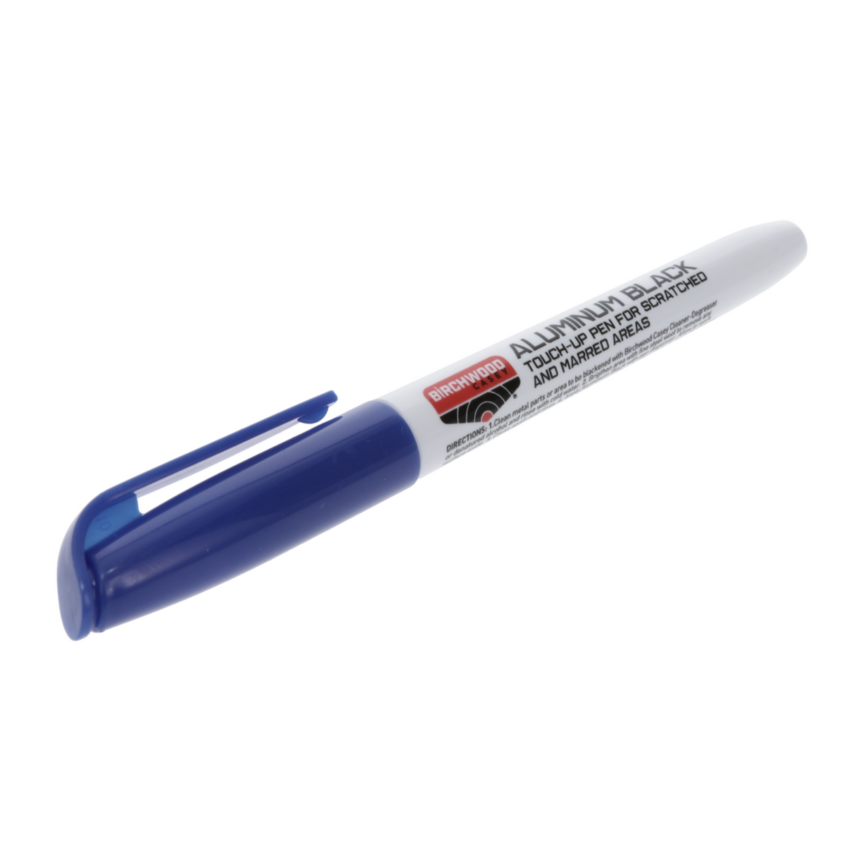 Pennarello per ripristino armi BIRCHWOOD CASEY ALUMINUM BLACK, ideale per ritocchi su superfici in alluminio o metallo graffiato o danneggiato, su backpacco.it