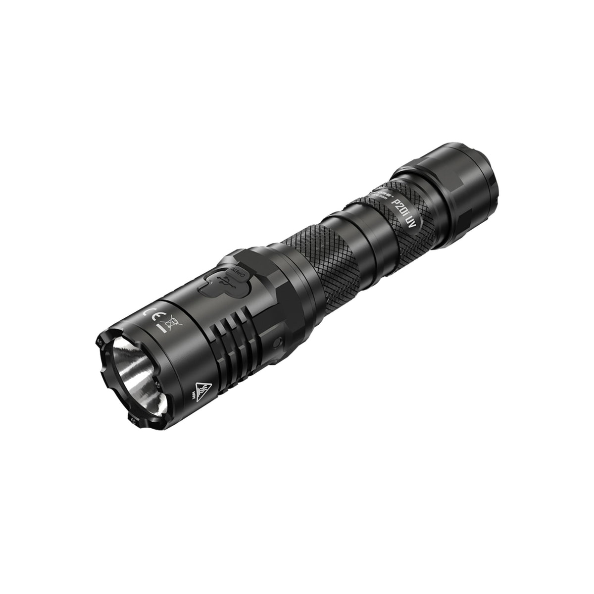 NITECORE P20i UV - Torcia Tattica Ricaricabile 1800 Lumen Con Luce UV Integrata E Battente D'Attacco
