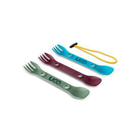 UCO | MINI SPORK - Posate da campeggio ( Pack da 3) - BackPacco - BP-UCO-F-SP-M-3PK-TERRA