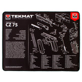TEKMAT | CZ 75 ULTRA PREMIUM GUN CLEANING MAT - Tappetino per manutenzione armi - BackPacco - BP-TEKMAT-R20-CZ75