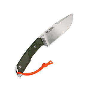 Extrema Ratio Sethlans Outdoor. Coltello a lama fissa in acciaio S600 con guancette in G10 e cordino. Design full tang robusto firmato Daniele Dal Canto. Strumento tattico tuttofare ideale per bushcraft e sopravvivenza.