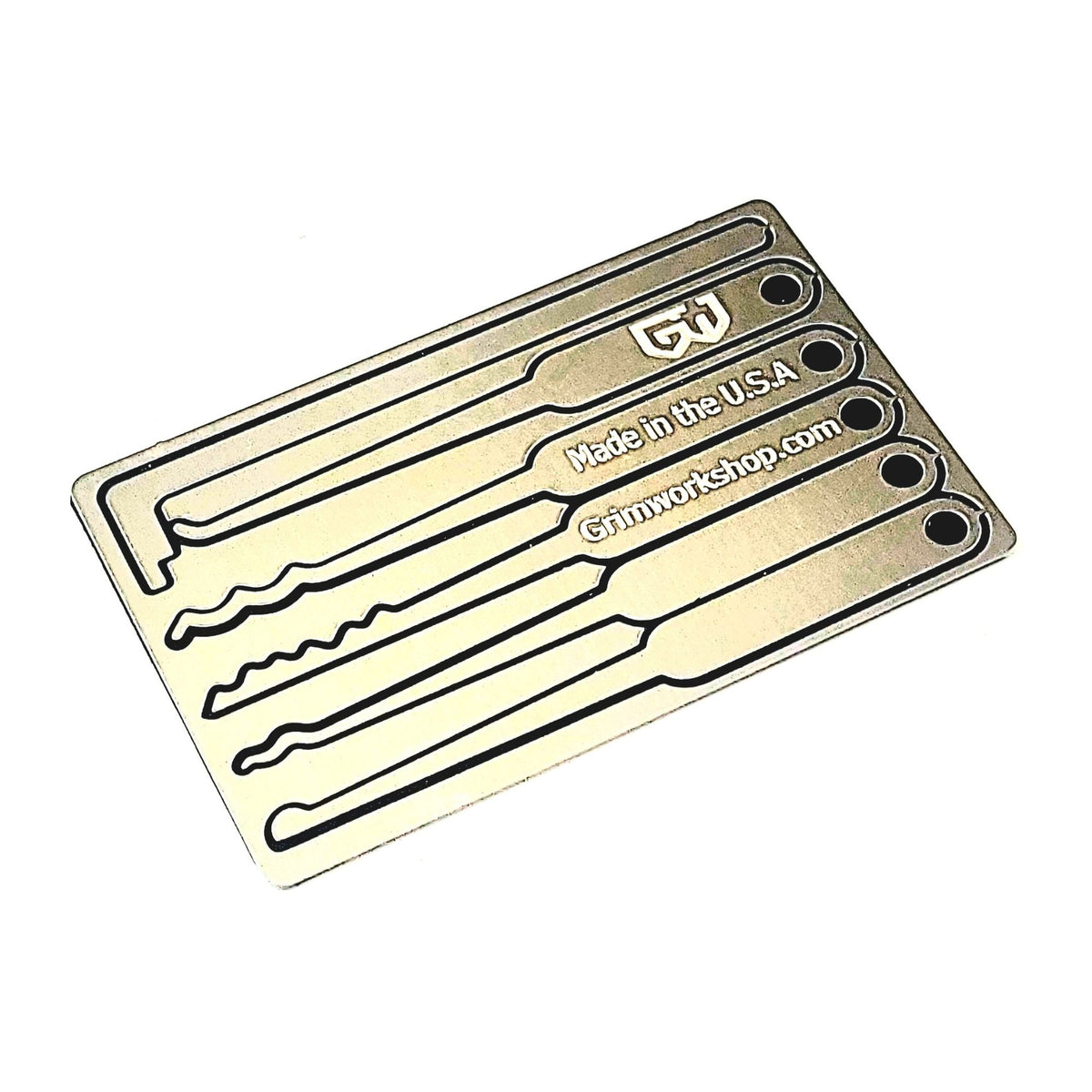 GRIM WORKSHOP | LOCK PICK CARD - Set di grimaldelli per portafoglio