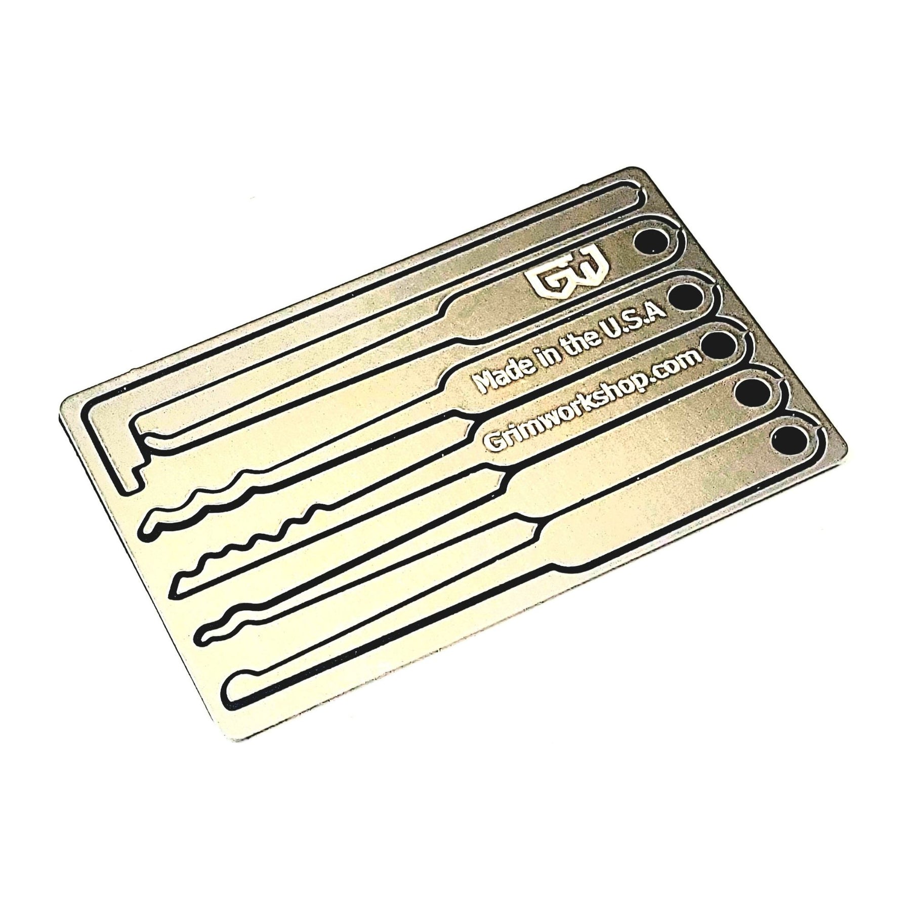 GRIM WORKSHOP | LOCK PICK CARD - Set di grimaldelli per portafoglio