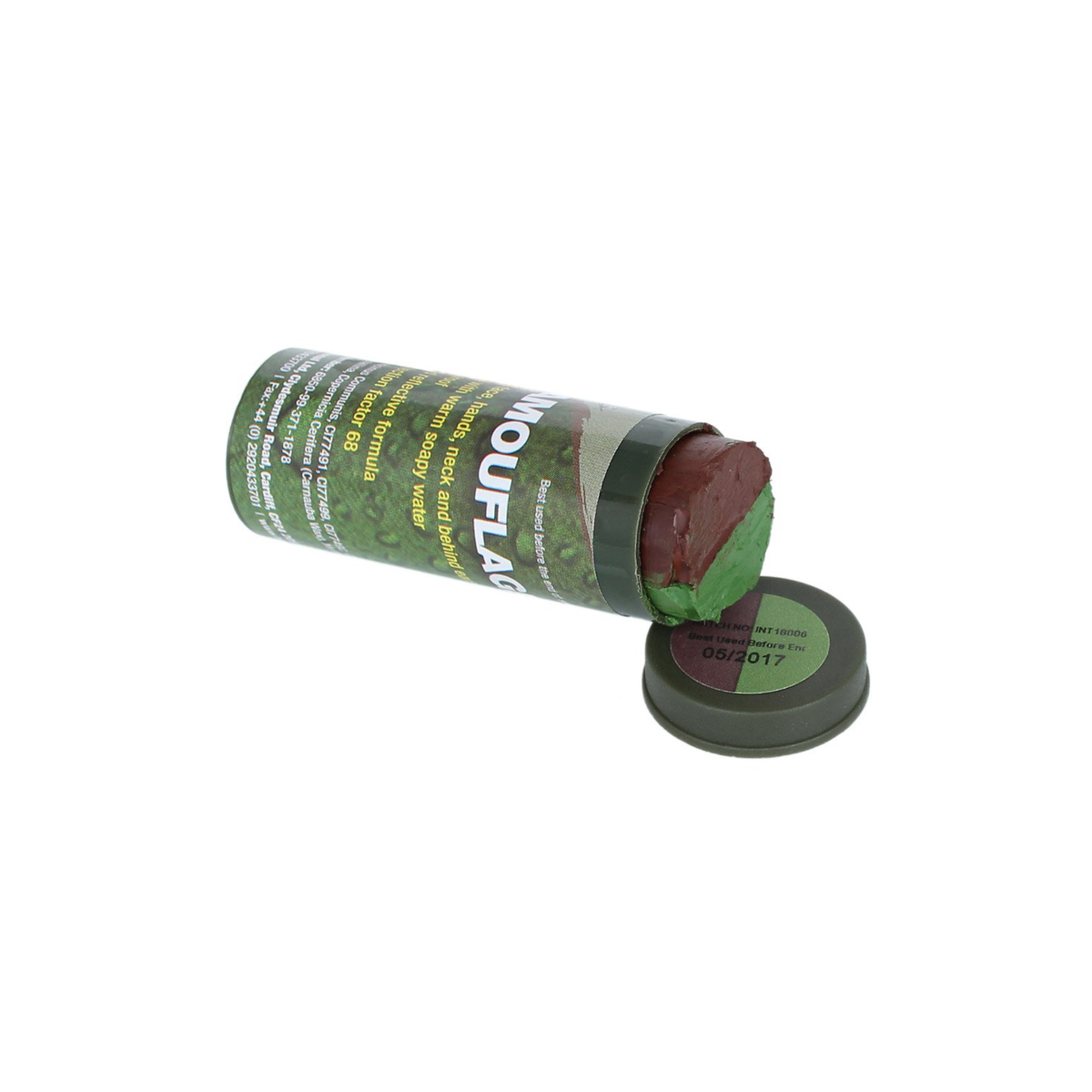 BCB Camouflage Face Cream, stick mimetico bicolore da 30g, vernice per il viso resistente all'acqua e al sudore, per uso militare, caccia e outdoor