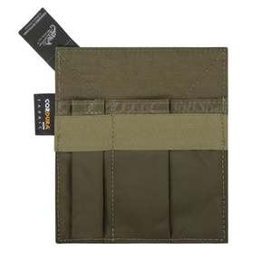 Inserto organizer tattico Helikon-Tex Insert Organizer, in Cordura, con scomparti elastici verticali per penne, torce e multi-tool, ideale per l'uso in tasche Admin o zaini