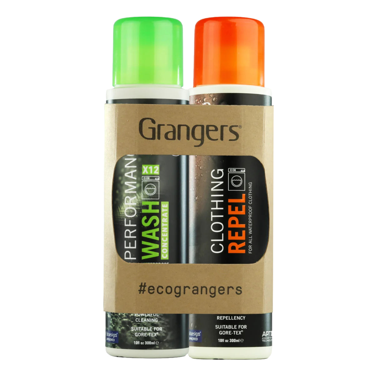 GRANGERS | PERFORMANCE WASH + CLOTHING REPEL ECO TWIN PACK - Set detersivo e repellente per vestiti - BackPacco - BP-GRANGERS-PERFORMANCE-REPEL-PACK