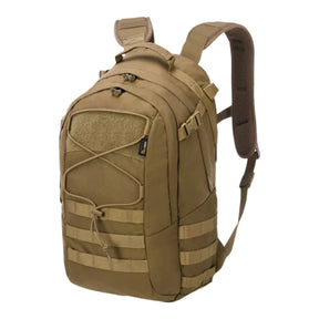Helikon-Tex EDC Backpack zaino compatto da 24 litri in Cordura con passanti MOLLE PALS, cordino elastico frontale e pannello a strappo, ideale per porto quotidiano, escursionismo e outdoor.